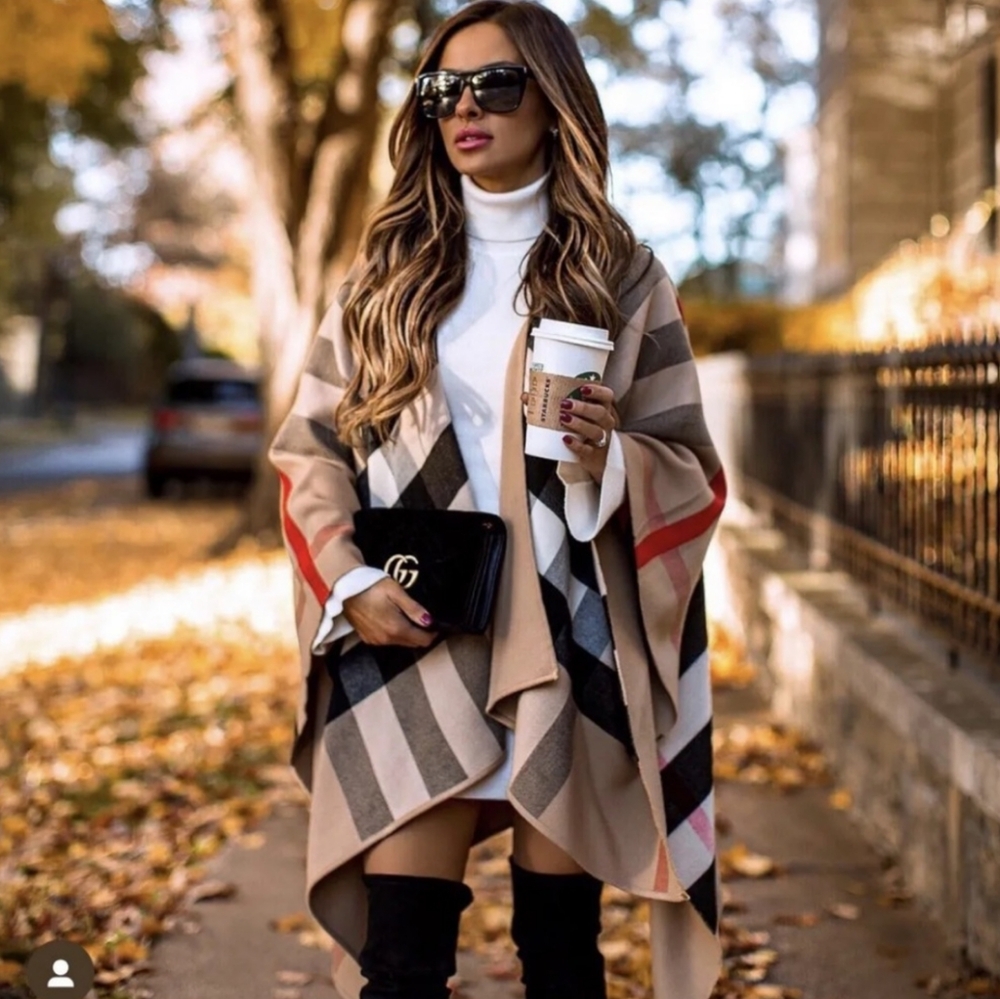 Burberry Poncho reversible *New
